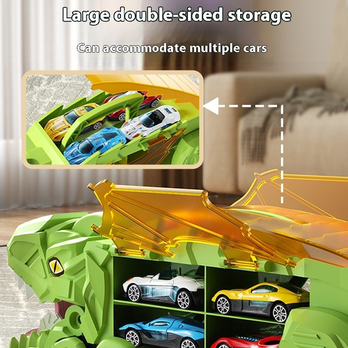 Dinosaur Swallowing Car Attack Tyrannosaurus Rex Deformation Toy - Image 3