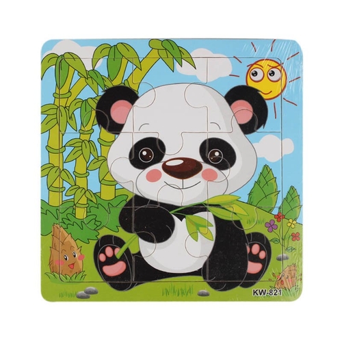 Wooden Panda Jigsaw Toys For Kids Education And - Image 2